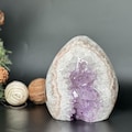Uruguayan Amethyst and Agate Cave, Natural Geode, 7 inches Amethyst crystal product logo