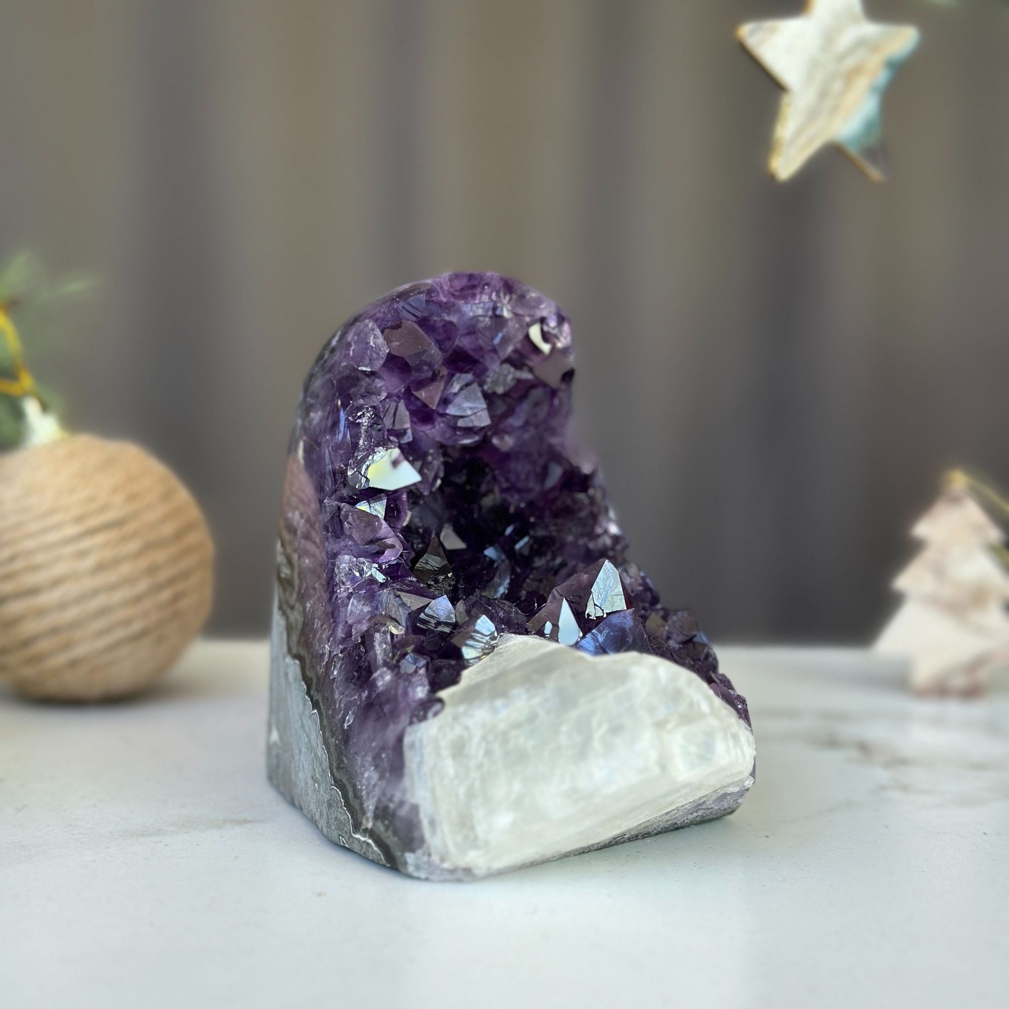 Agate & Jasper Crystal Christmas Tree Ornament (Set of 4 pieces), Hand –  DeepPurpleProject