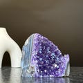 Unique Amethyst Cluster with Agate and Jasper formations, February birthstone, Meditation crystals, Amethyst Geode product logo