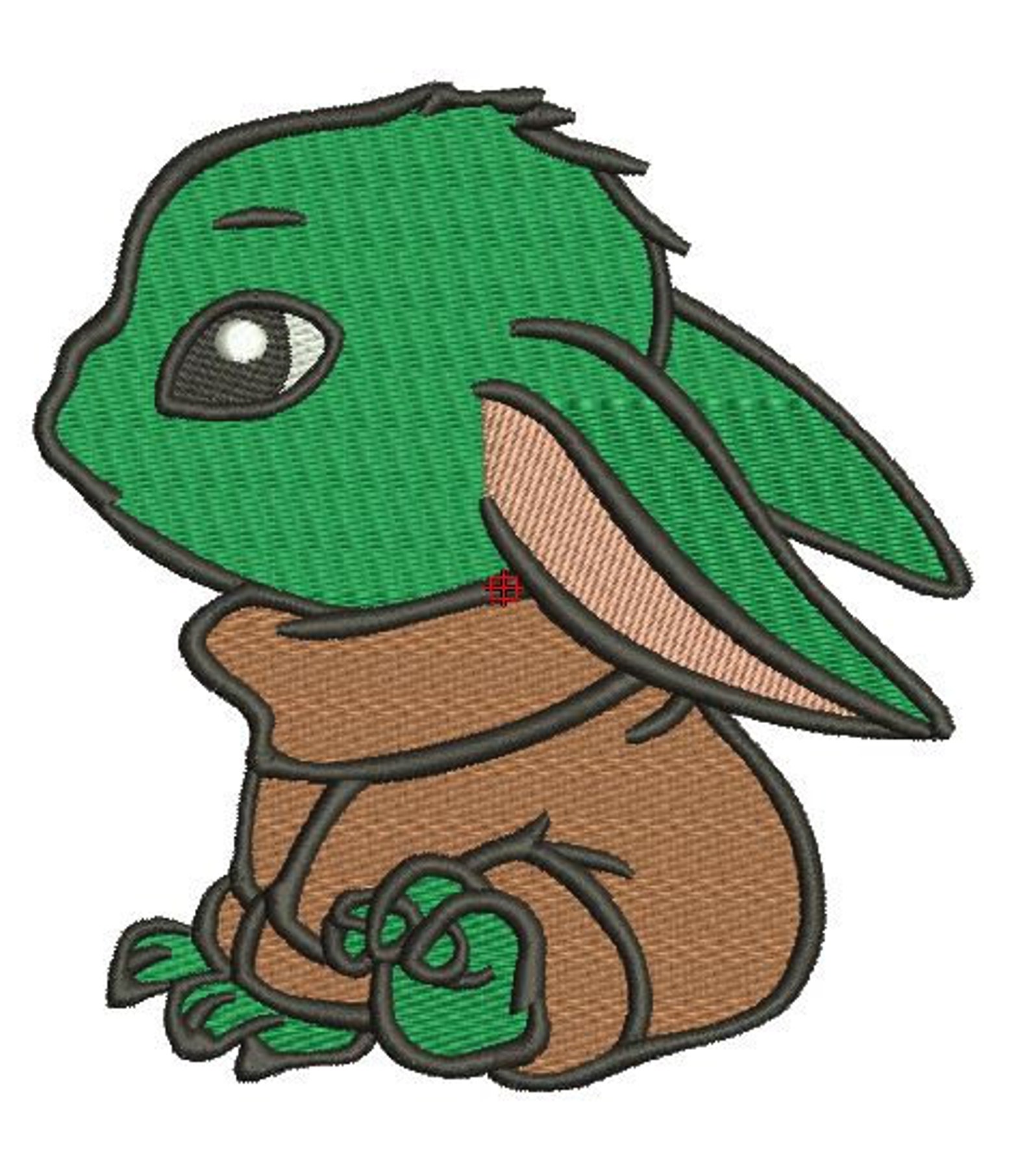Baby yoda machine embroidery 5 sizes from 2.5 till 5.0 Etsy
