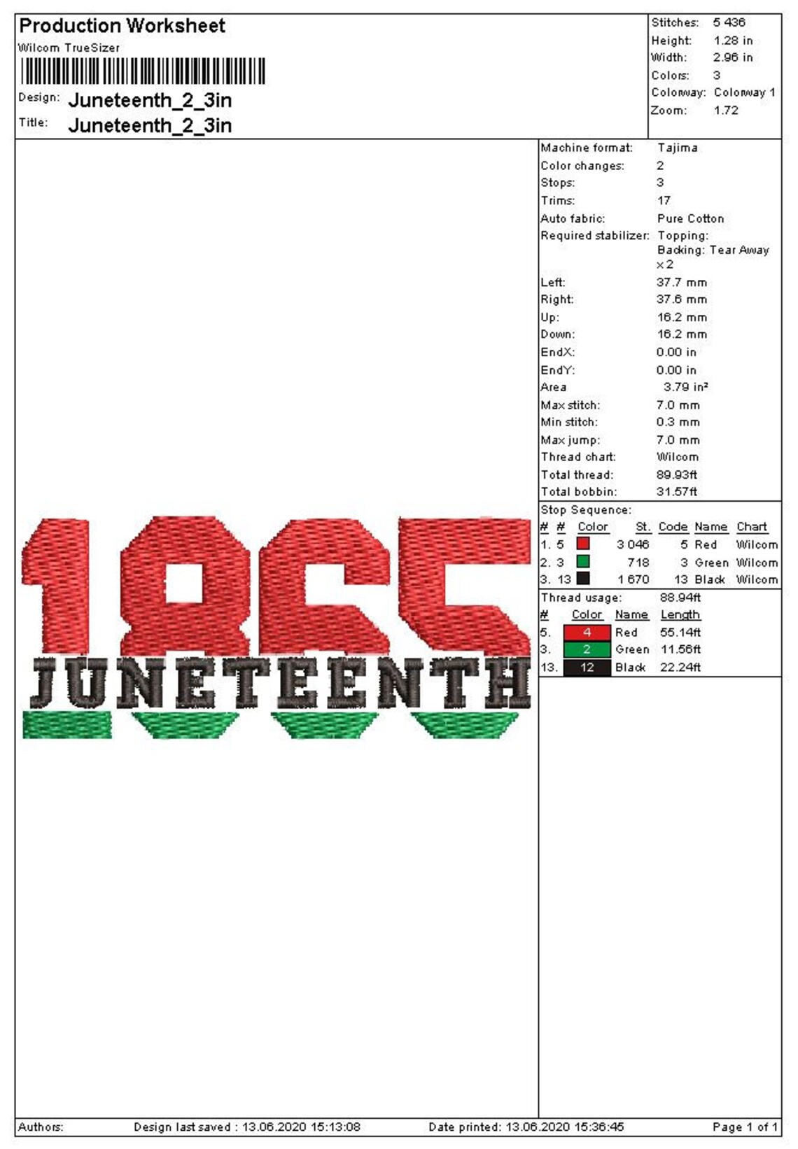 Juneteenth day embroidery design 2 8 sizes from 3  etsy