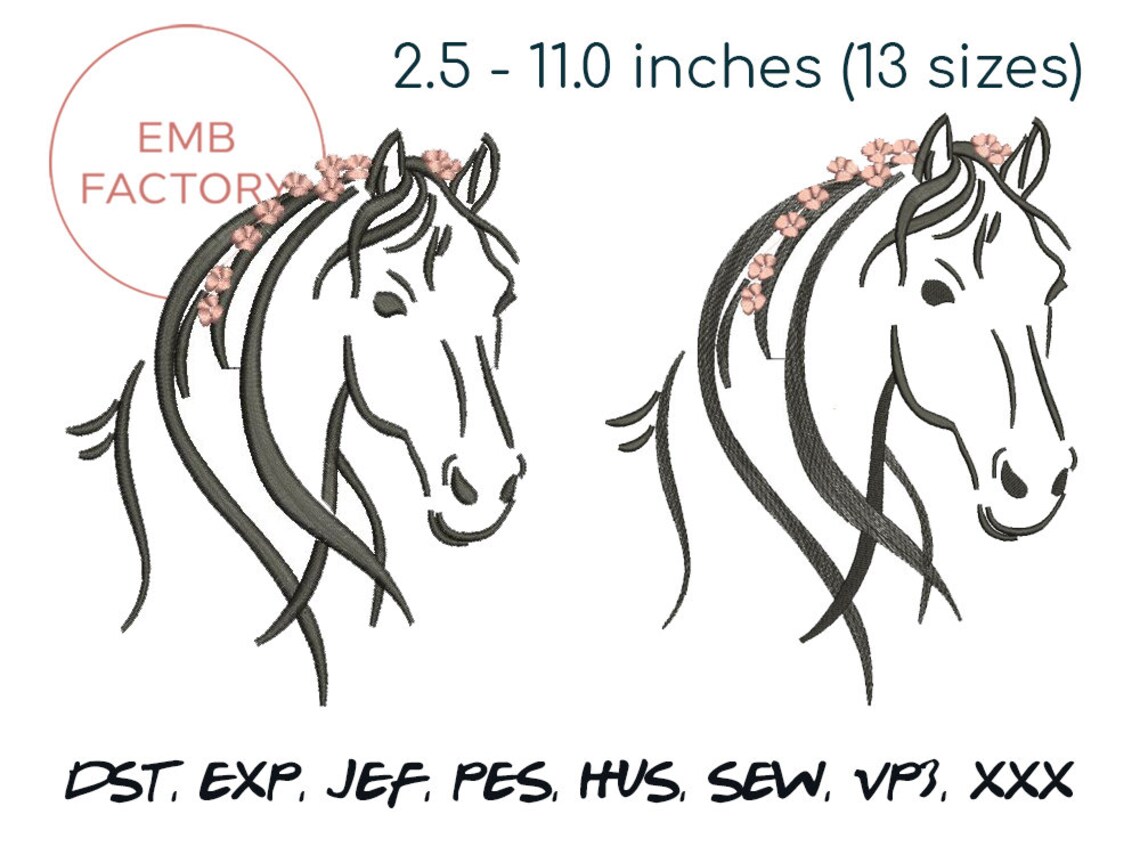 Horse embroidery designs horse machine embroidery designs 13  etsy Horse embroidery designs horse machine embroidery designs 13  etsy