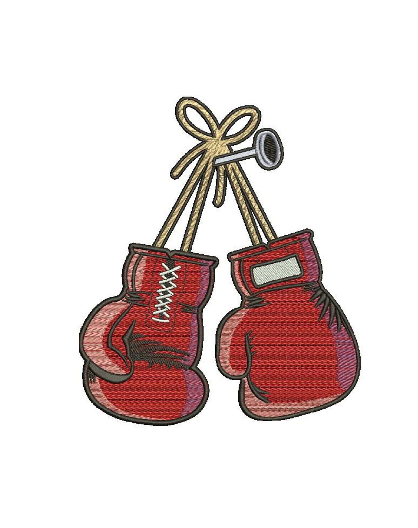 Boxing gloves embroidery design towels embroidery pattern 1 Etsy