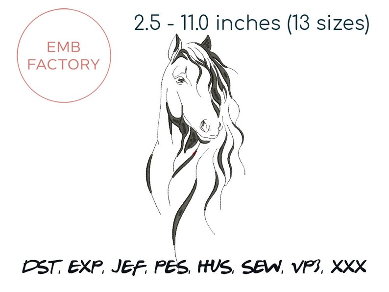 Horse embroidery designs 6 designs SAVE 60/% horse machine embroidery designs bundle