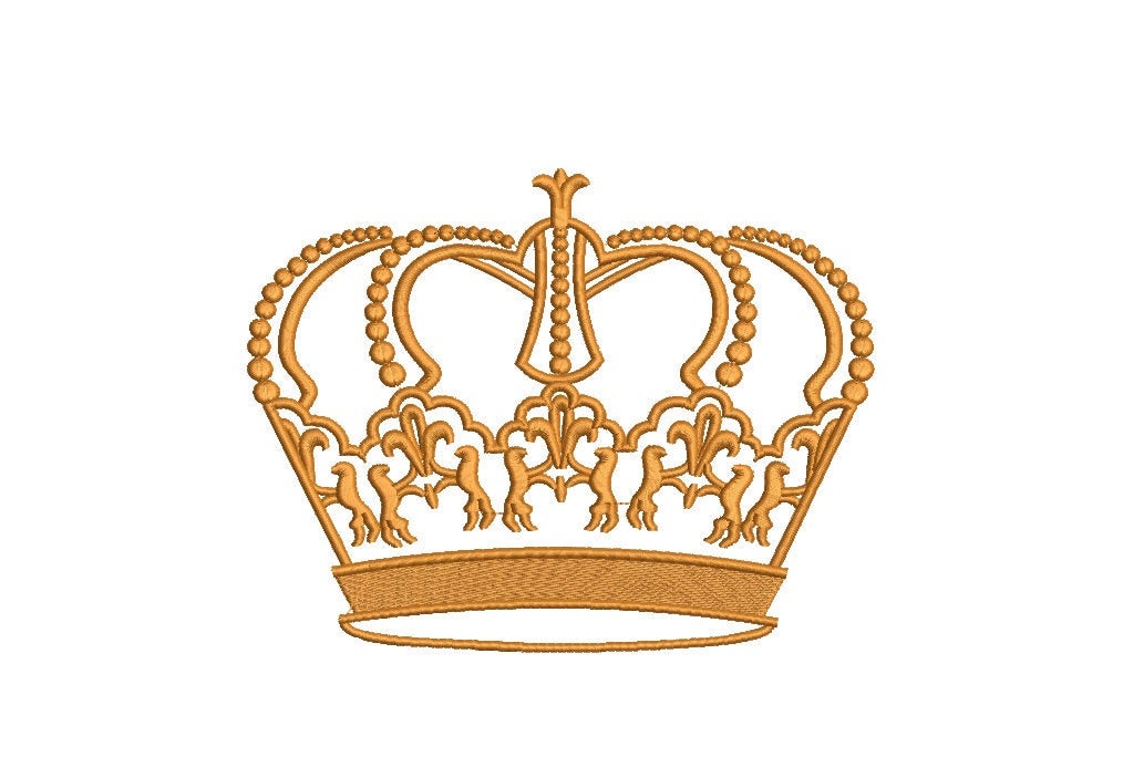King crown embroidery design king embroidery pattern 5 sizes  etsy King crown embroidery design king embroidery pattern 5 sizes  etsy