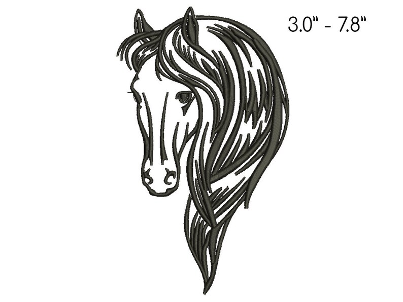Horse embroidery designs 6 designs SAVE 60/% horse machine embroidery designs bundle