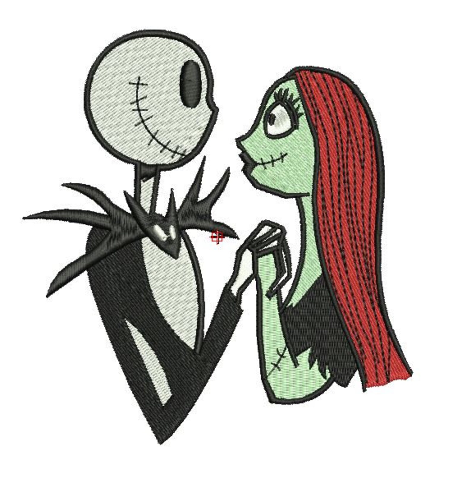 6 sizes valentine jessecmault designs skellington jack sally  etsy