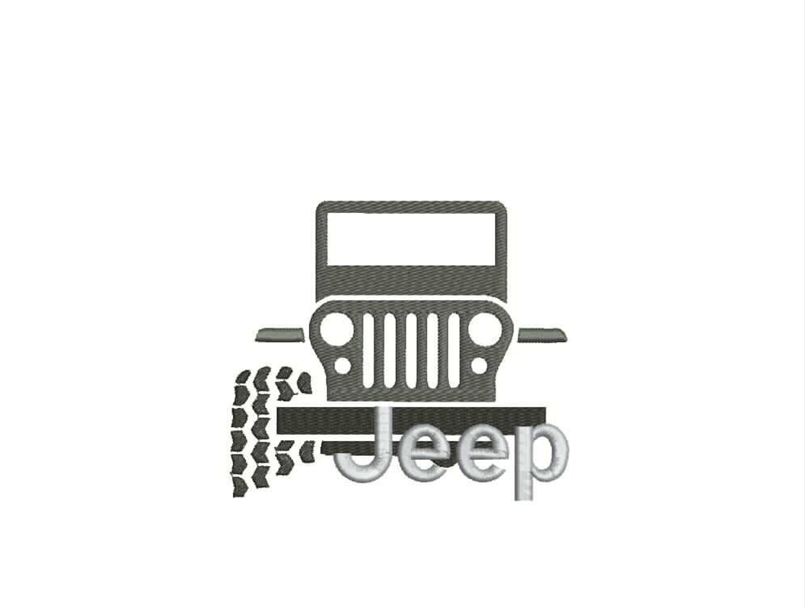 Jeep Silhouette embroidery designs 10 sizes Rock Crawling Etsy