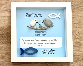 Geschenk Taufe, Taufgeschenk, Geschenk Geburt, Steinbild zur Taufe, persönliche Geschenke zur Taufe