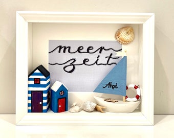 Sea picture, maritime picture, gift for Baltic Sea fans, holiday gift, maritime home decoration