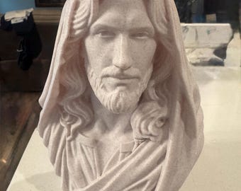 3D-gedruckte Jesus-Büste | Religiöse Skulptur und Wohndekoration