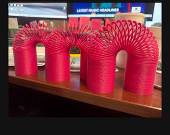 3D Printed XL- Slinky Toy - HOT PINK