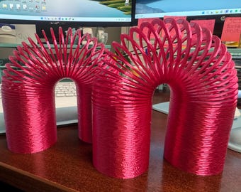 3D Gedrucktes XL Slinky Spielzeug -SHINY PINK