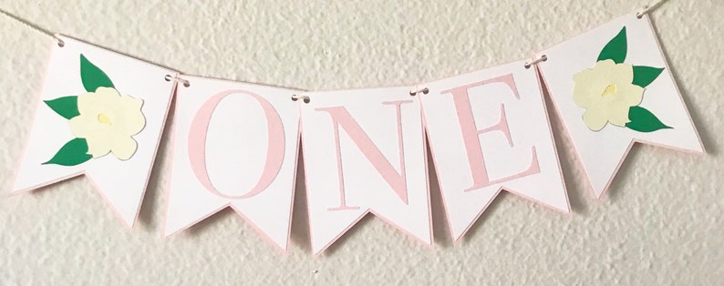 Magnolia High Chair Banner Sweet Magnolia Birthday Party Etsy