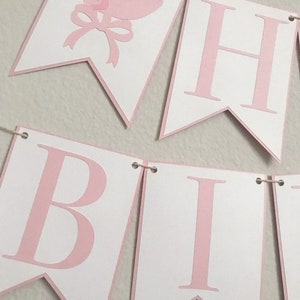 Happy Birthday Bonnet Banner Pink Birthday Party Banner, Bonnet Bash, Southern Belle, Tickled Pink, First Birthday image 5