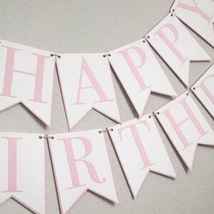 Happy Birthday Bonnet Banner Pink Birthday Party Banner, Bonnet Bash, Southern Belle, Tickled Pink, First Birthday image 4