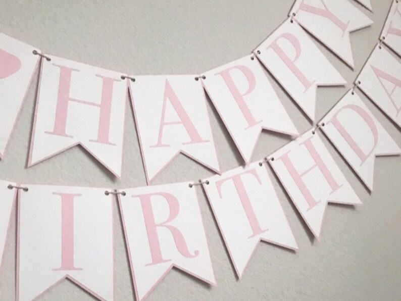 Happy Birthday Bonnet Banner Pink Birthday Party Banner, Bonnet Bash, Southern Belle, Tickled Pink, First Birthday image 4