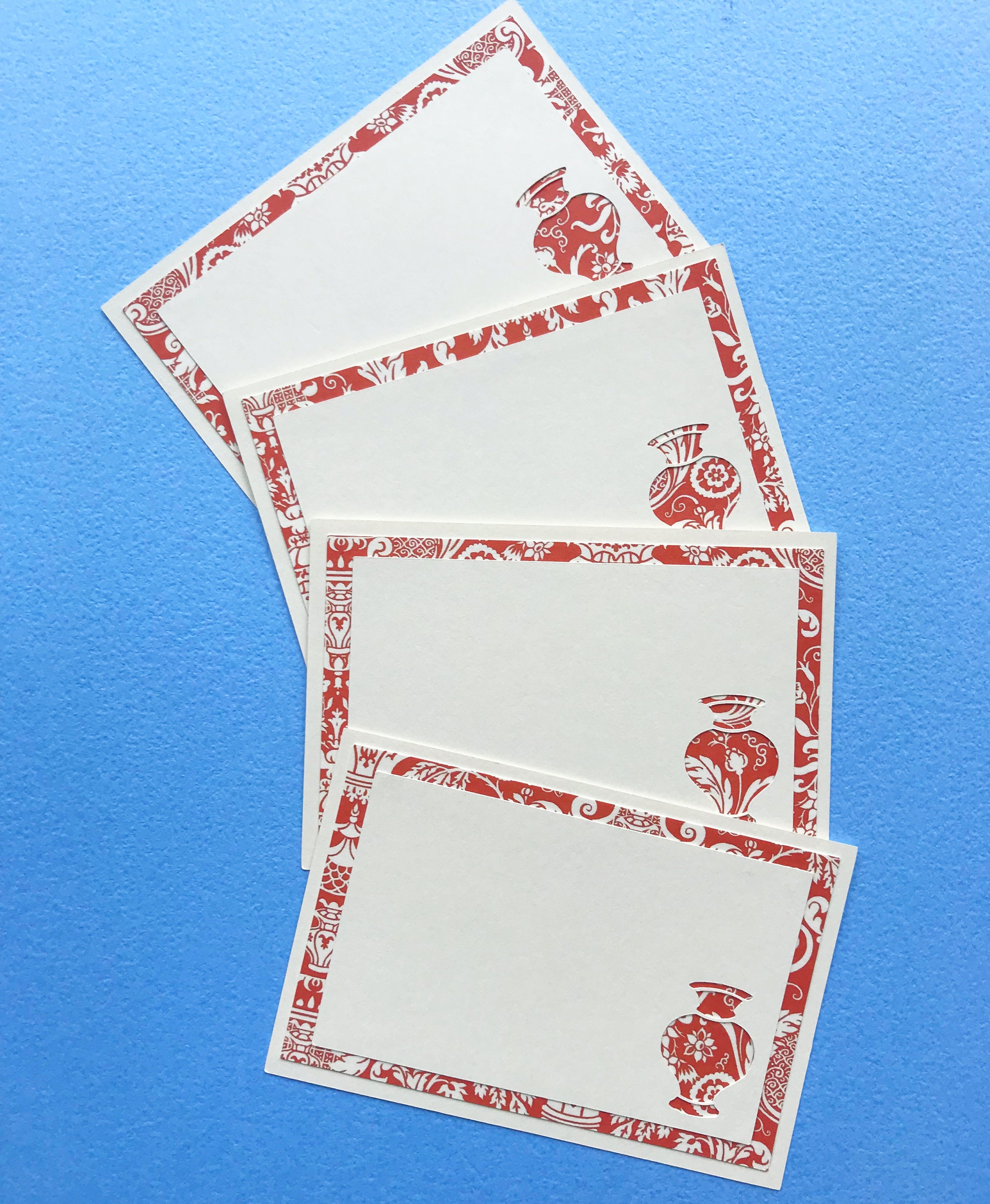 red chinoiserie vase place cards set of 12 red place cards chinoiserie party dinner party wedding escort cards holiday party decor