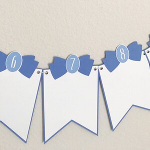 12 Month Bow Tie Photo Banner First Birthday, Wall Decorations, First Year, Monthly Milestones image 5