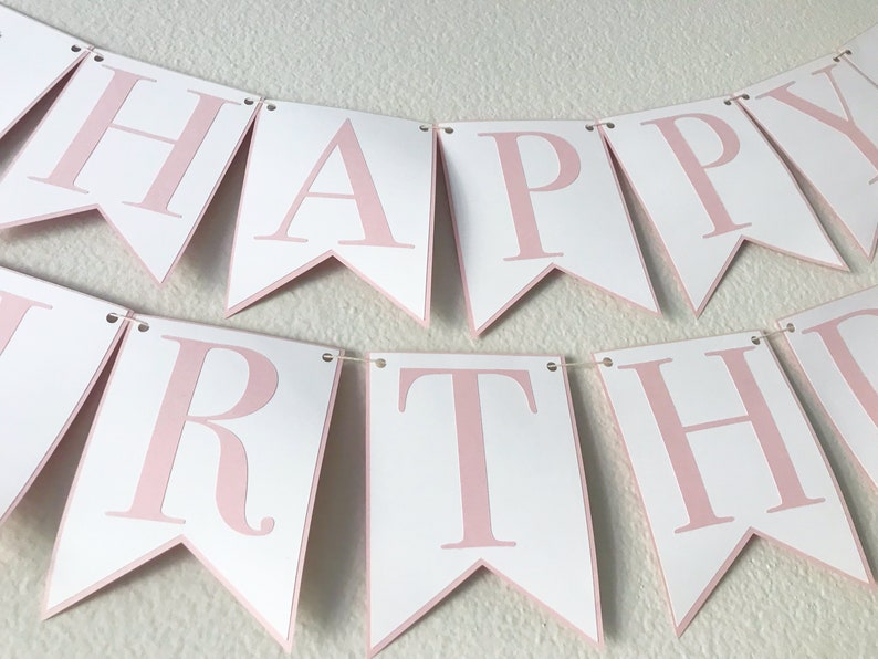 Picture Perfect Pup Happy Birthday Banner Dog Birthday Party Banner, Pink and Blue Birthday Party Decor, Kids Birthday Bild 6