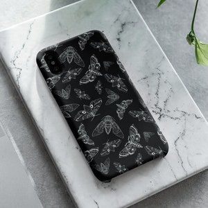 Goth Hawk Moths Aesthetic Phone Case