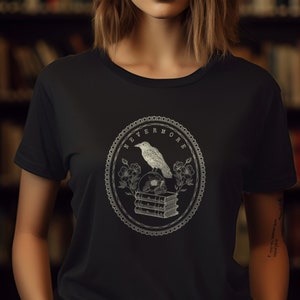 Dark Academia Clothing Bookish Literature Shirt, Indie Goth Poet Aesthetic Plus Size Clothing