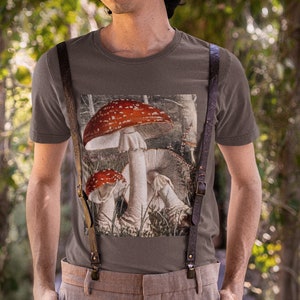 Goblincore Fairy Grunge Mushroom Shirt, Vintage Fairycore Aesthetic Clothing