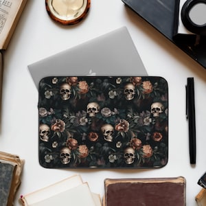 Goth Dark Academia Laptop Macbook iPad Sleeve
