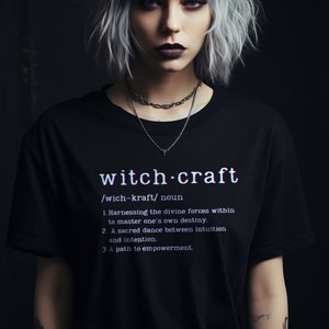 Edgy Glitch Witchcraft Definition Shirt