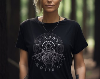 As Above So Below Esoteric Occult Shirt