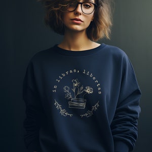 Dark Academia Aesthetic Winter Outfits Nevermore Raven Bookish Sweatshirt