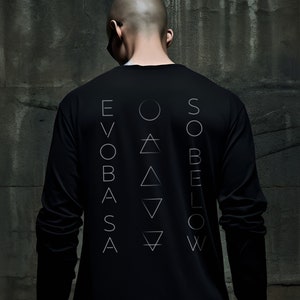 As Above So Below Occult Shirt, Alternative Plus Size Goth Witch Aesthetic Clothing