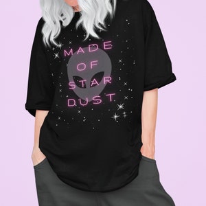 Starseed Alien Plus Size Goth Shirt, Edgy Alt Oversized Aesthetic Clothing, Indie Alternative Clothes