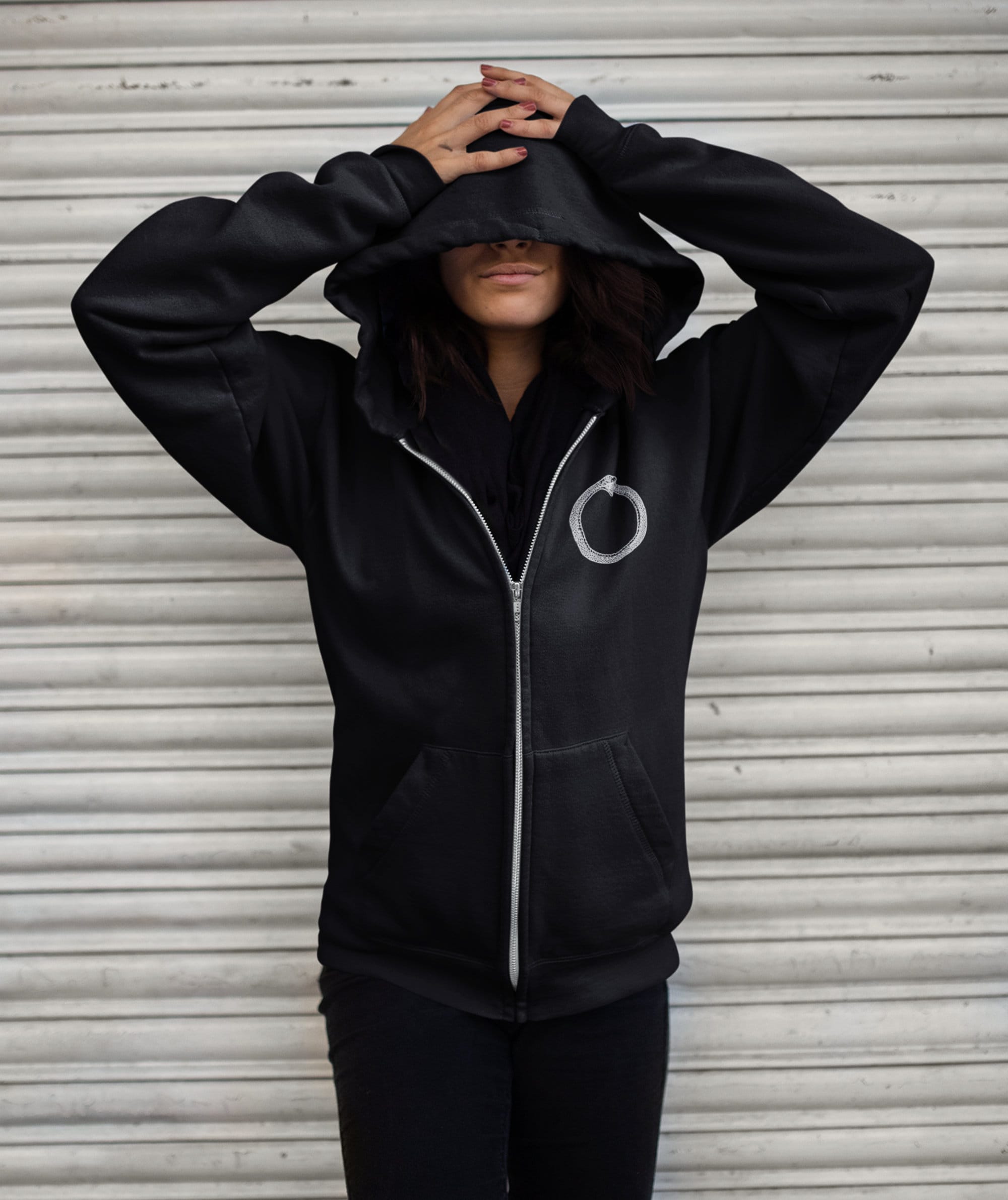 トップス IDEA OUROBOROS HOODIE (Black) イデアスワム ideaswam パーカー OUROBOROS HOODIE OUROBOROS
