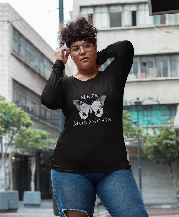 Goth Butterfly Occult Shirt Plus Size Aesthetic