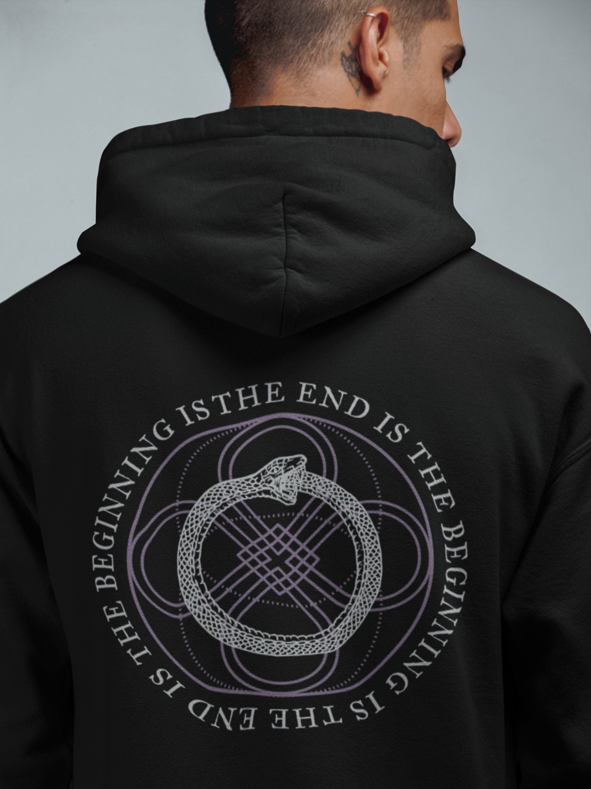 OUROBOROS ZIP HOODIE (Brown) – IDEASWAM