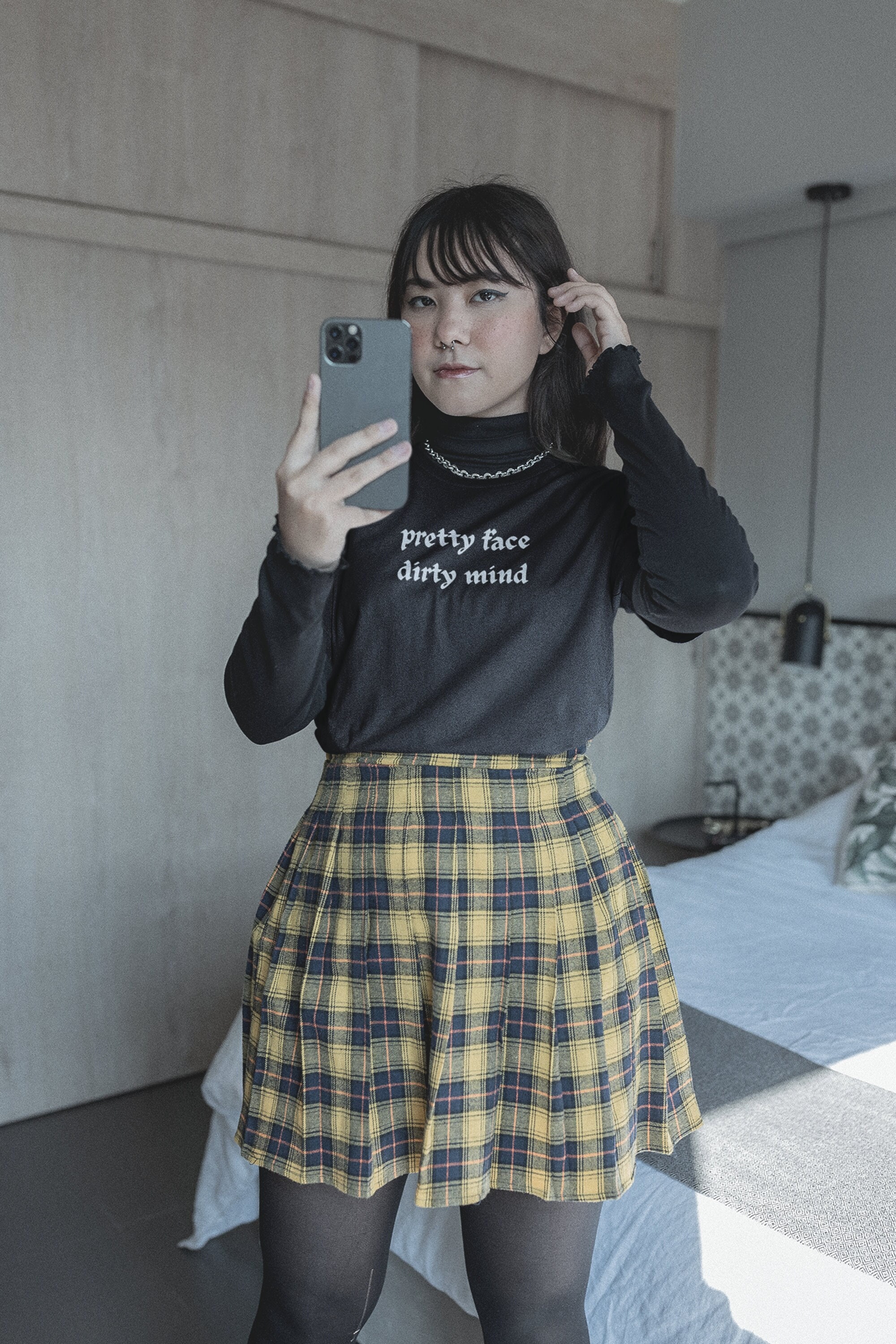 Edgy E Girl Clothing Plus Size Grunge Shirt, Oversized Alt Goth Aesthetic  Clothing -  Norway