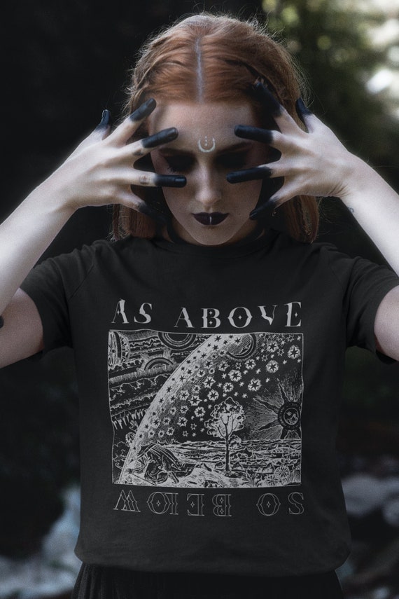 As Above So Below Alchemy T-Shirt Occult Design As Above So Below Alchemy T-Shirt Occult Design