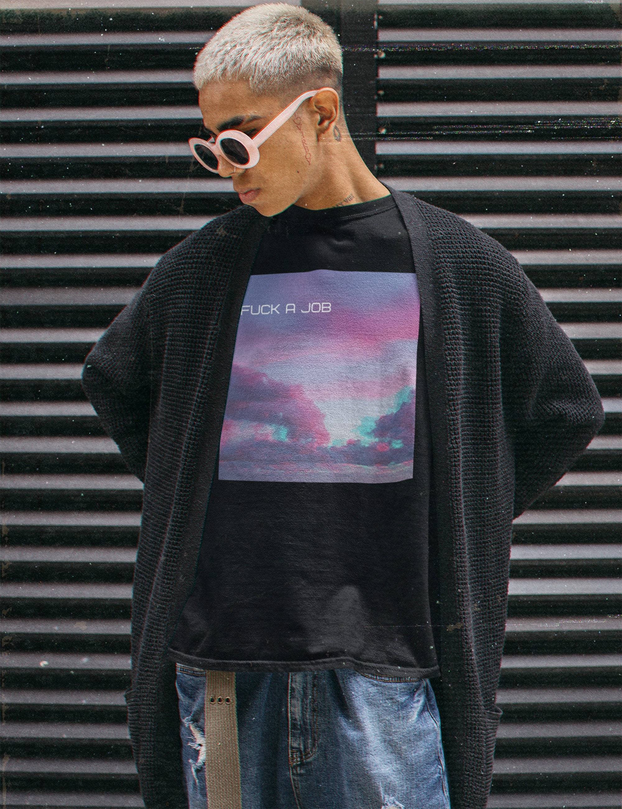 Alt Clothing Glitch Goth Grunge Shirt Edgy Aesthetic Emo - Etsy