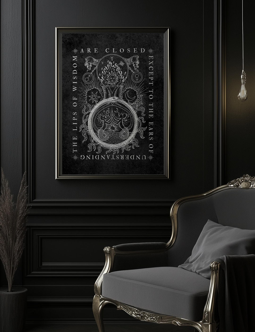 Ouroboros Esoteric Occult Alchemy Gothic Fine Art Print Poster - Etsy