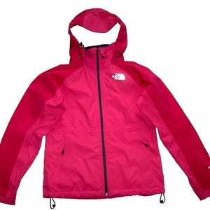 Giacca impermeabile traspirante con cappuccio in pelle rossa The North Face HyWent DT S p2p19.5”
