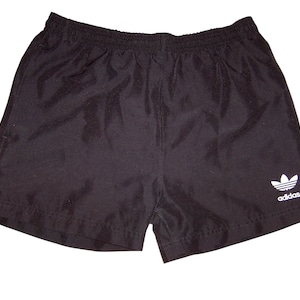 vintage 90s Adidas trefoil sports beach shorts with lining XS or teenager 164