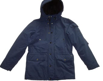 Vintage Carhartt WIP Clash Parker Men's Winter Parka Coat Dark