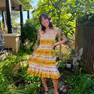 Vintage Upcycled Summer Dress