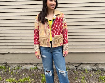 Vintage Kantha Quilt Jacket