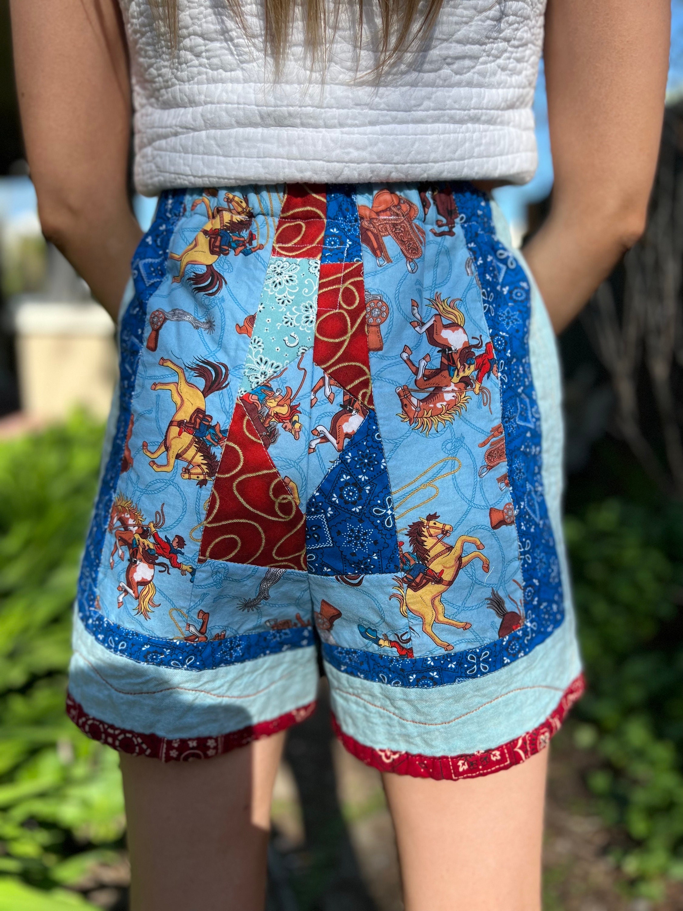 Quilted Shorts - Etsy