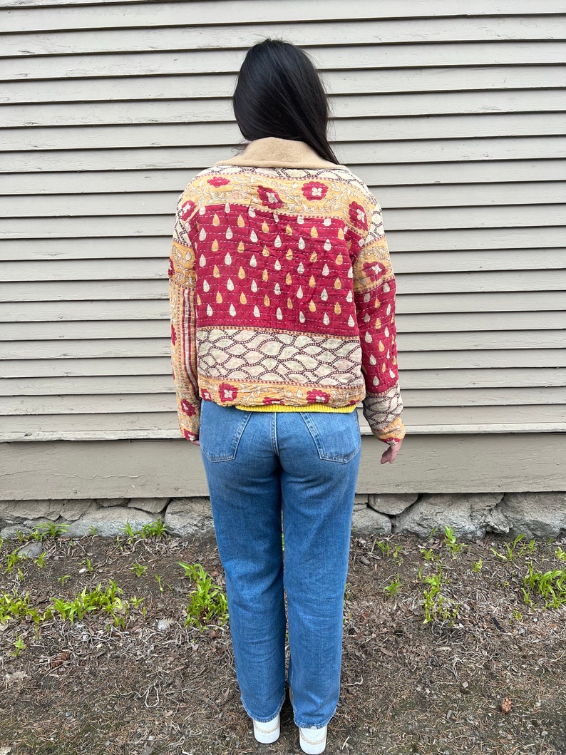 Vintage Kantha Quilt Jacket image 3