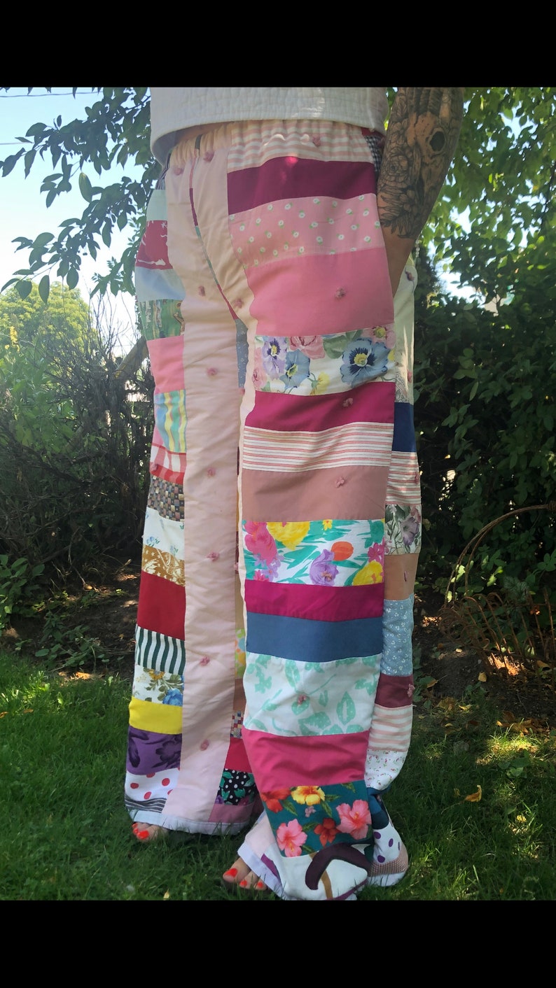 Vintage Quilt Palazzo Pant