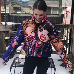 Vintage Cropped Bratz Puffer Jacket