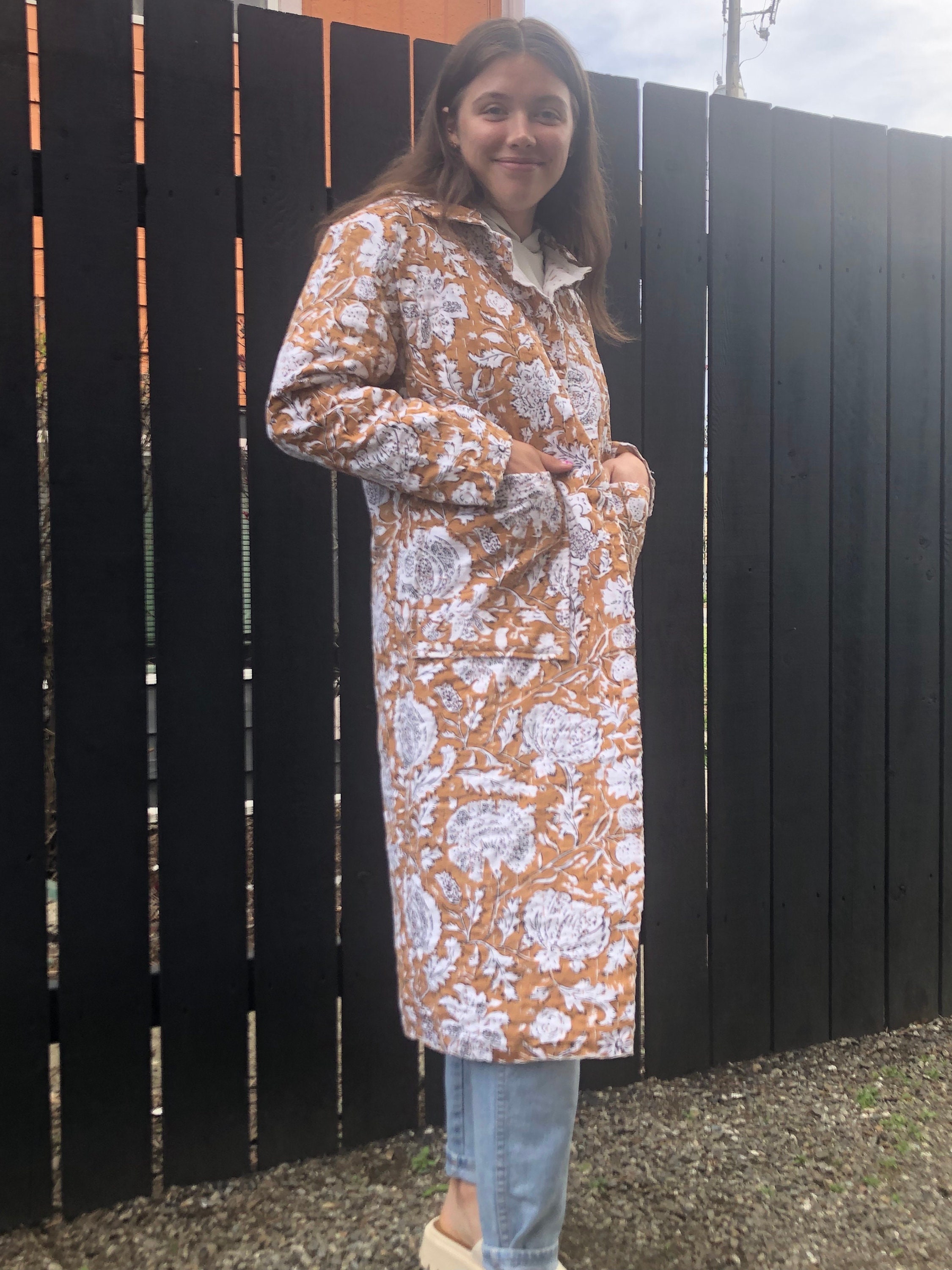 Dr. Collectors Cunningham Jacket in Vintage Kantha Quilt Indigo